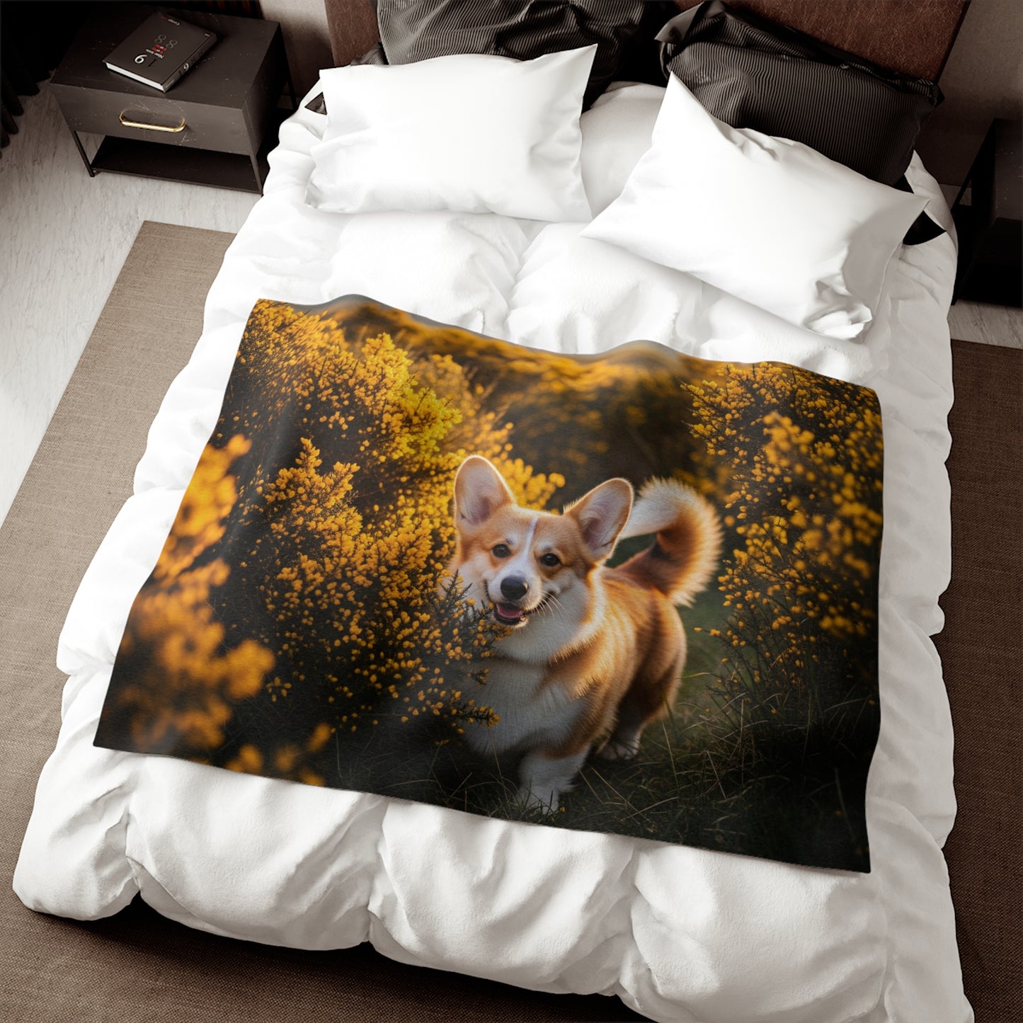 Manta sudadera con diseño de Pembroke Welsh Corgi