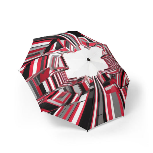 Optical Illusion Semi-Automatic Foldable Umbrella