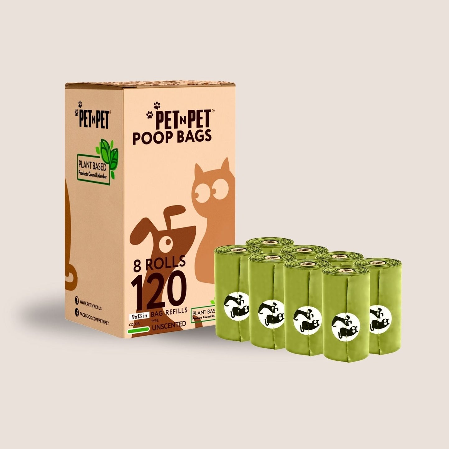 Plant-based Dog Poop Bags
