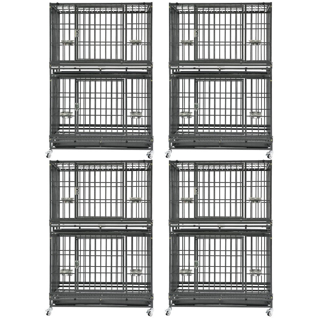 Cage de transport empilable robuste pour chien 37" 371D03 