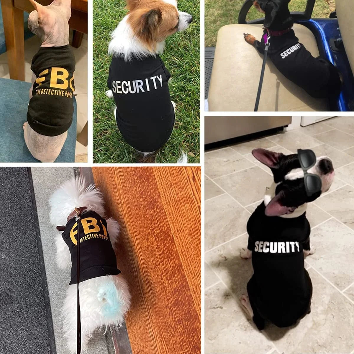 Paquete de 4 camisetas para perros pequeños