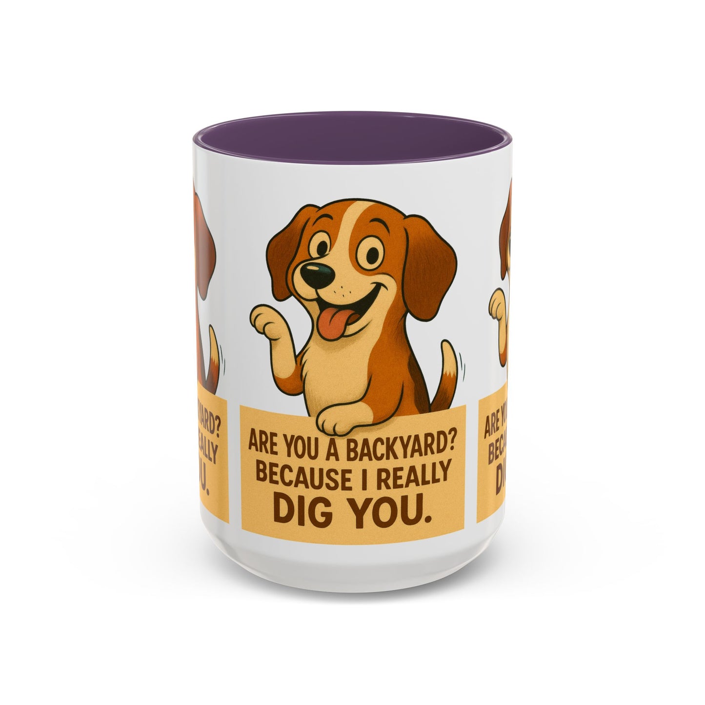 Backyard Dig Accent Coffee Mug - Perfect Gift for Dog Lovers