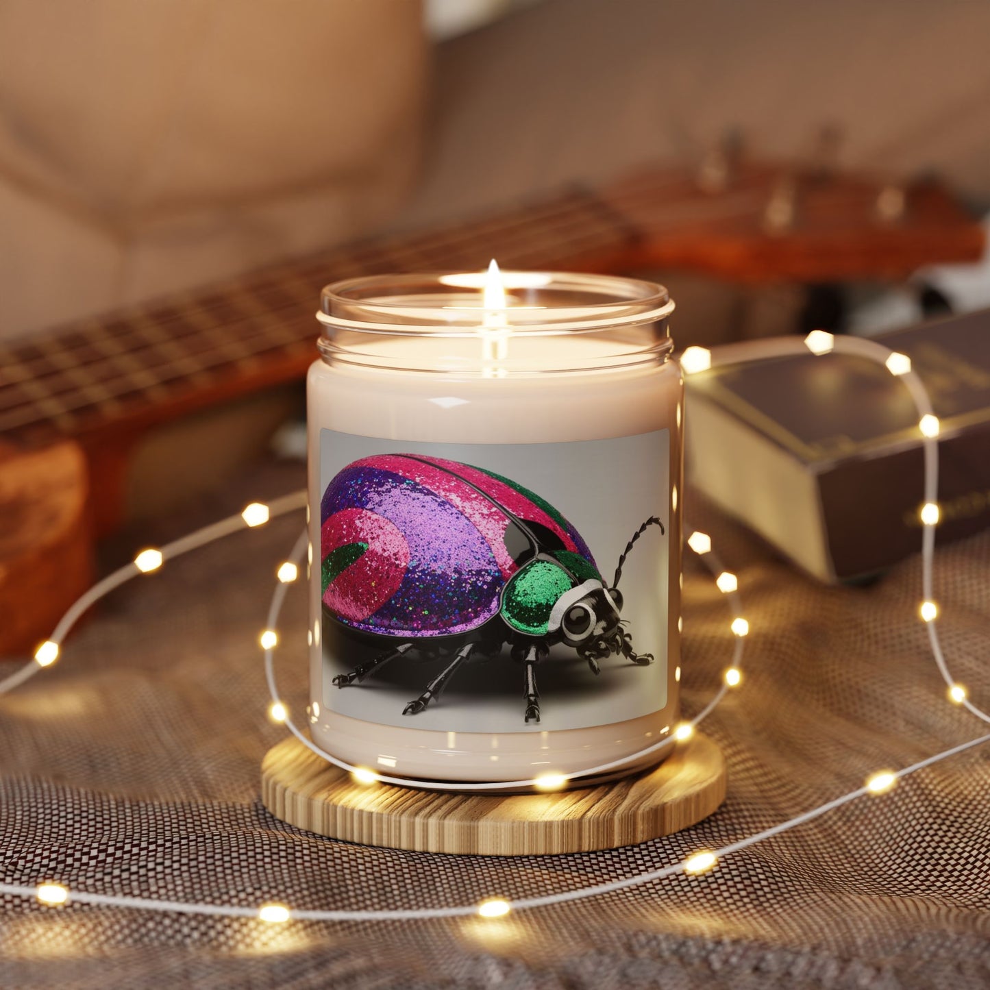 Psychedelic Ladybug- Scented Soy Candle, 9oz