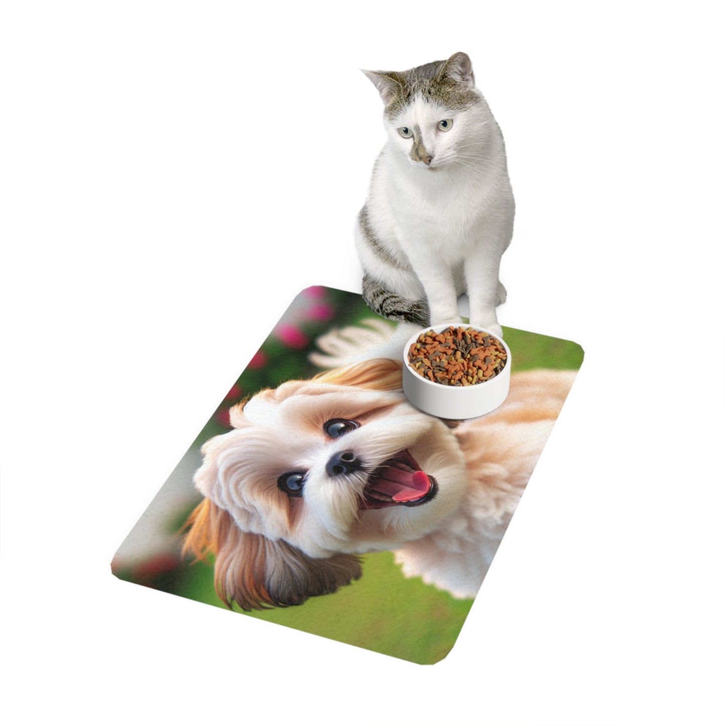 Pet Food Mat (12x18) - Shih-poo