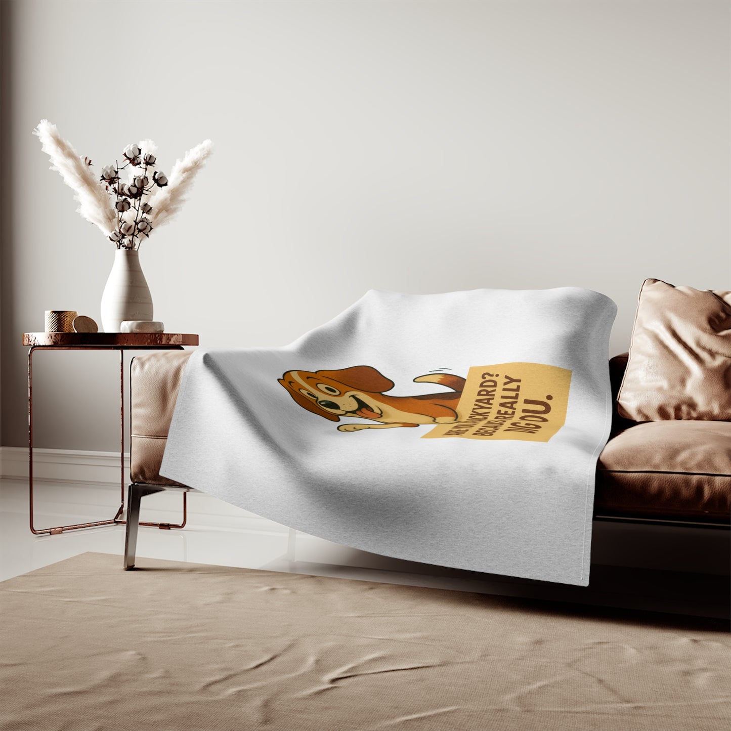 Backyard Dig Sweatshirt Blanket
