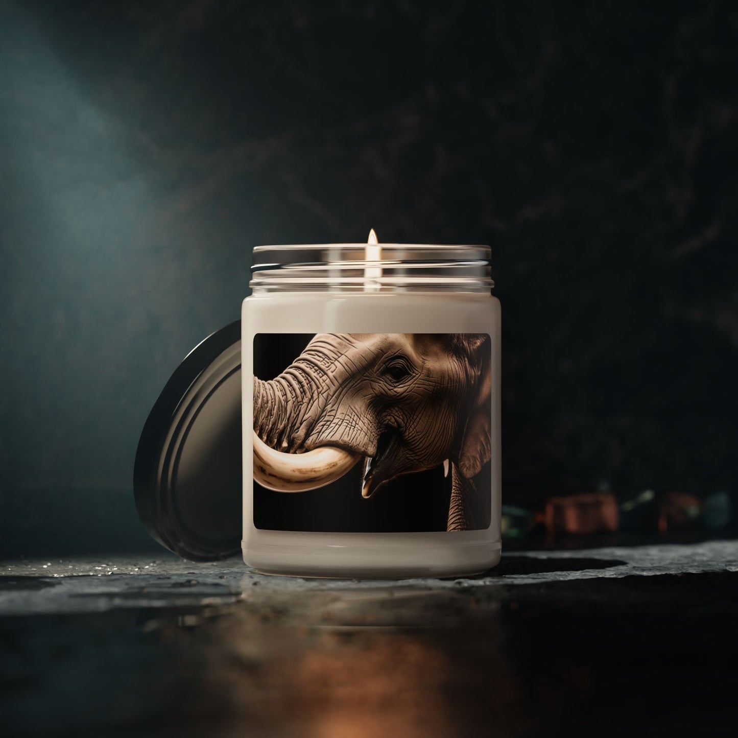 Close Up of an Elephant's Tusk- Scented Soy Candle, 9oz