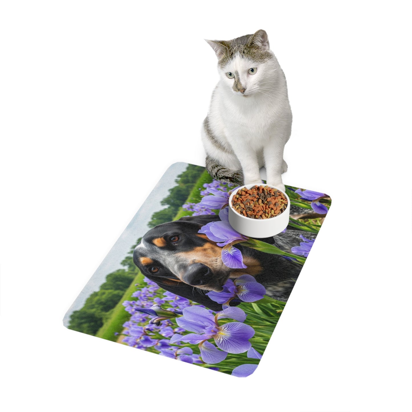 Pet Food Mat (12x18) - Bluetick Coonhound