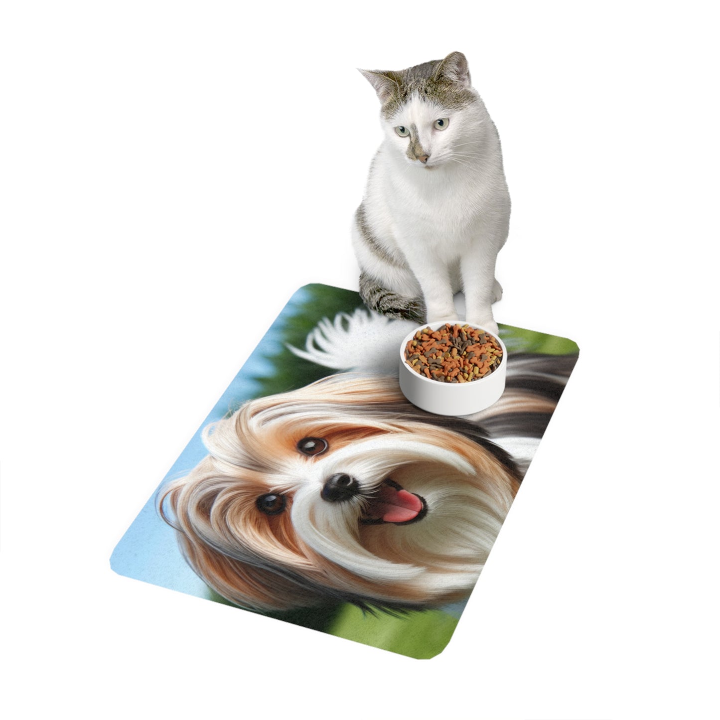 Pet Food Mat (12x18) - Biewer Terrier