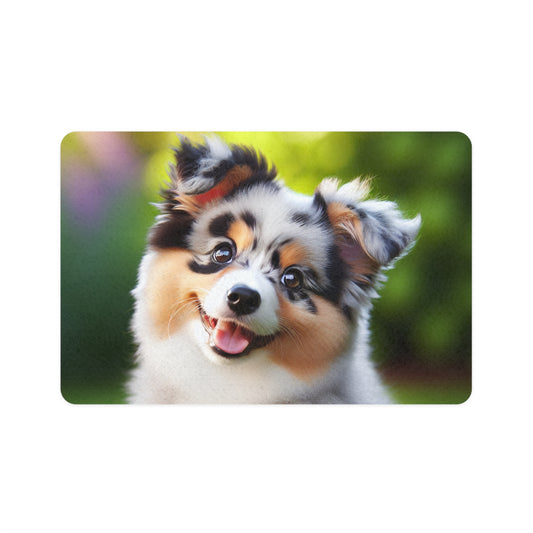Pet Food Mat (12x18) - Mini Aussie
