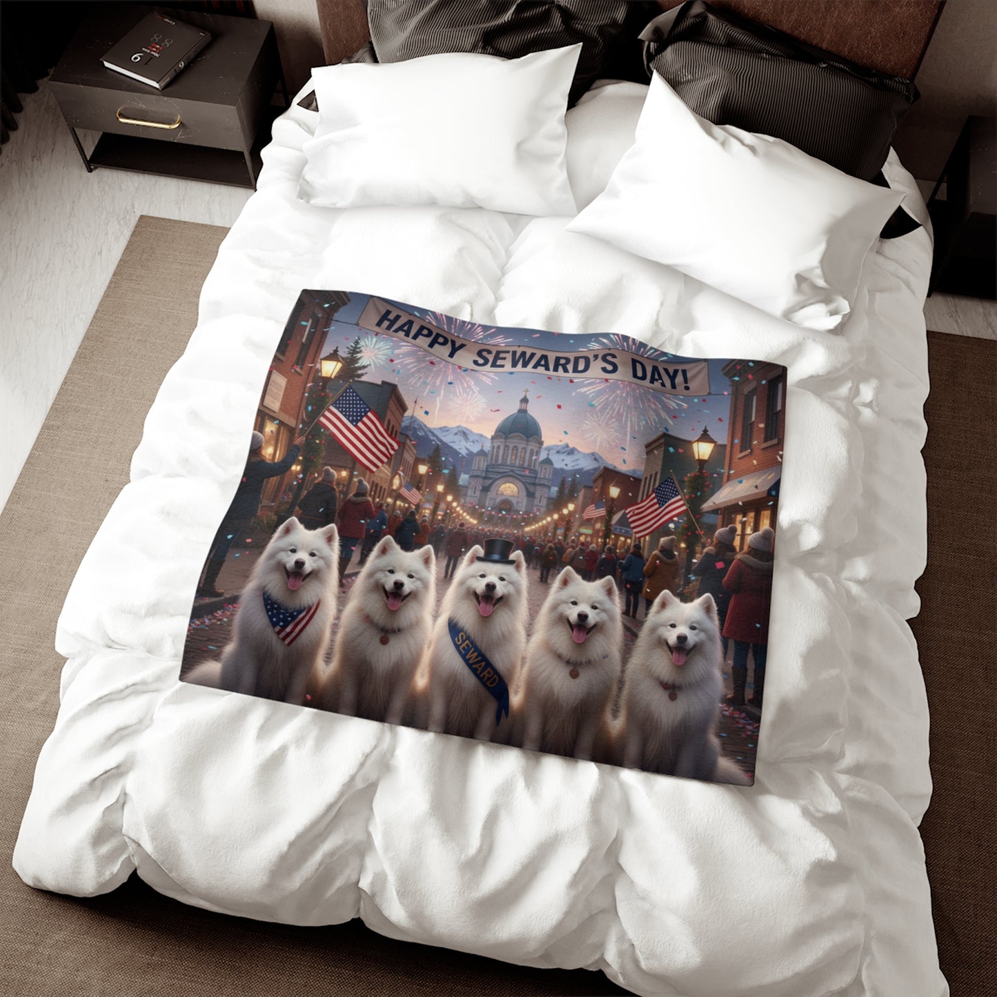 Happy Seward's Day Blanket
