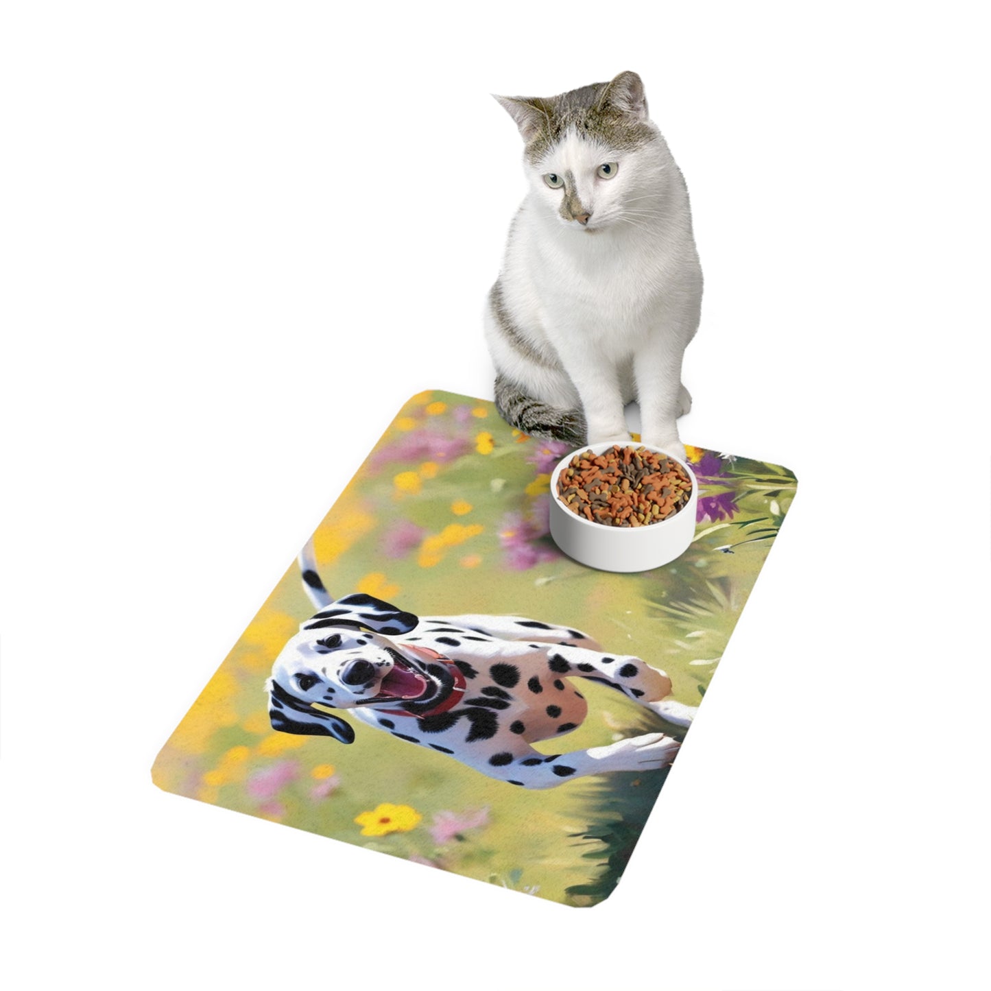 Pet Food Mat (12x18) - Dalmatian