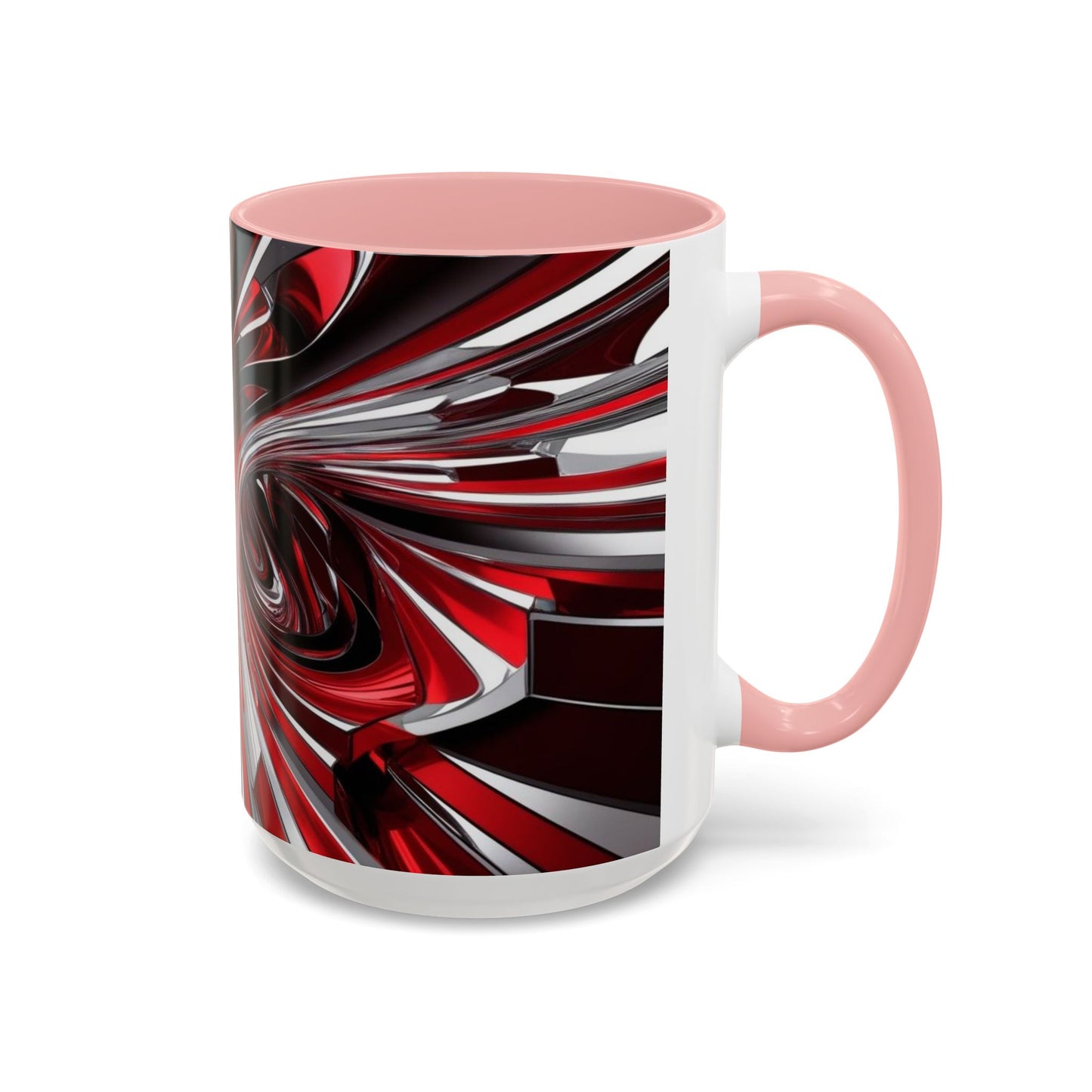 Optical Illusion Accent Mug – Ceramic Coffee Cup