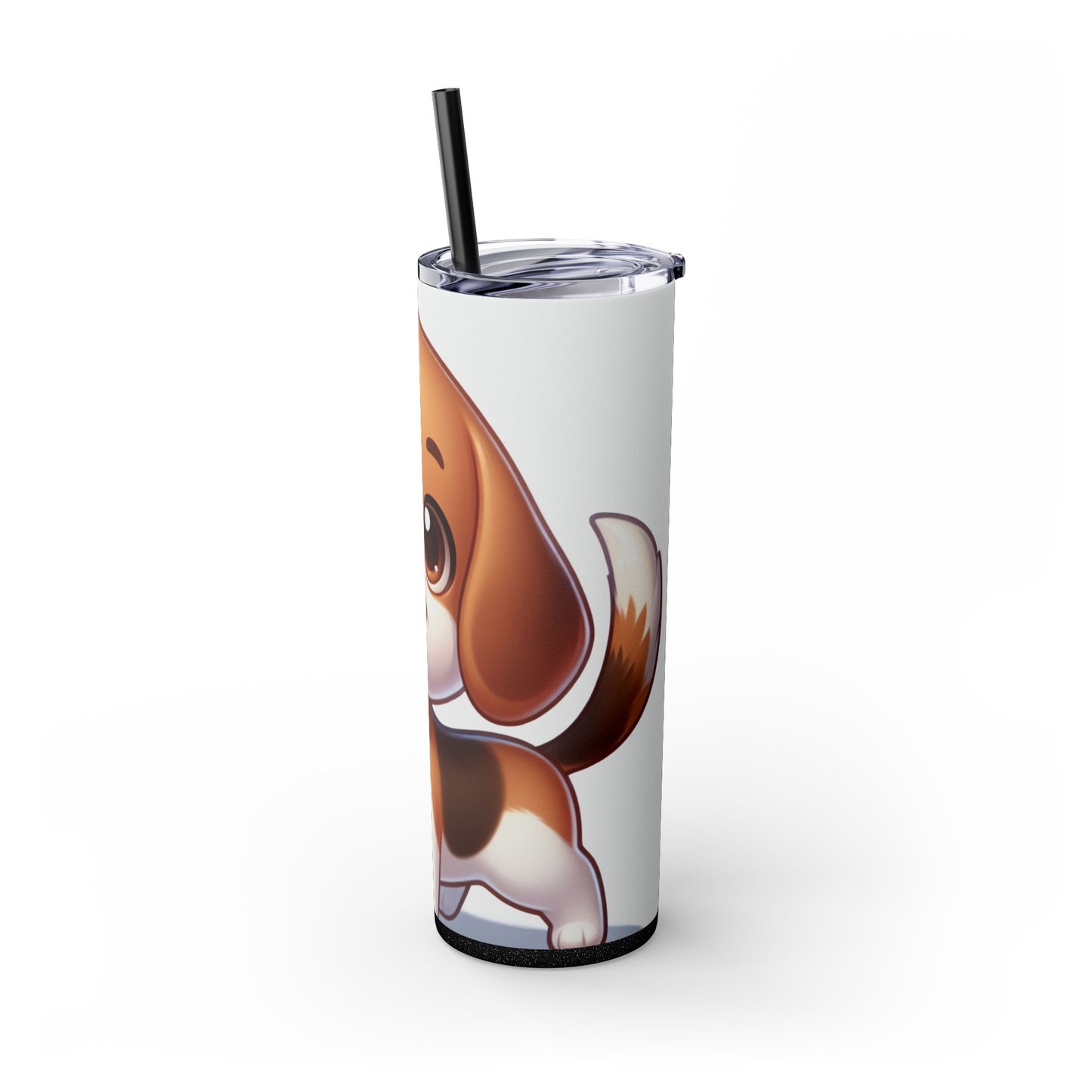 Beagle Skinny Tumbler with Straw, 20oz