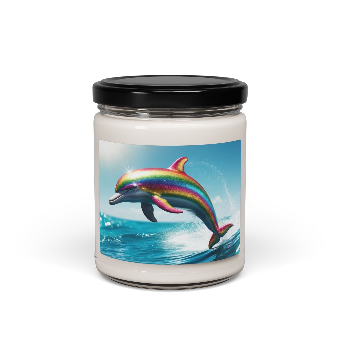 Rainbow Dolphin- Scented Soy Candle, 9oz