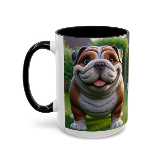 Taza de café con detalles de bulldog inglés antiguo: regalo perfecto para amantes de los perros