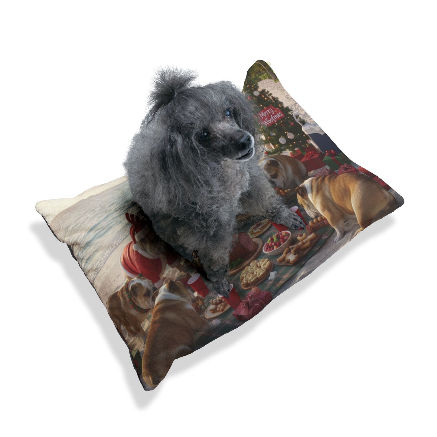 Bulldogs Beach Holiday Picnic Pet Bed