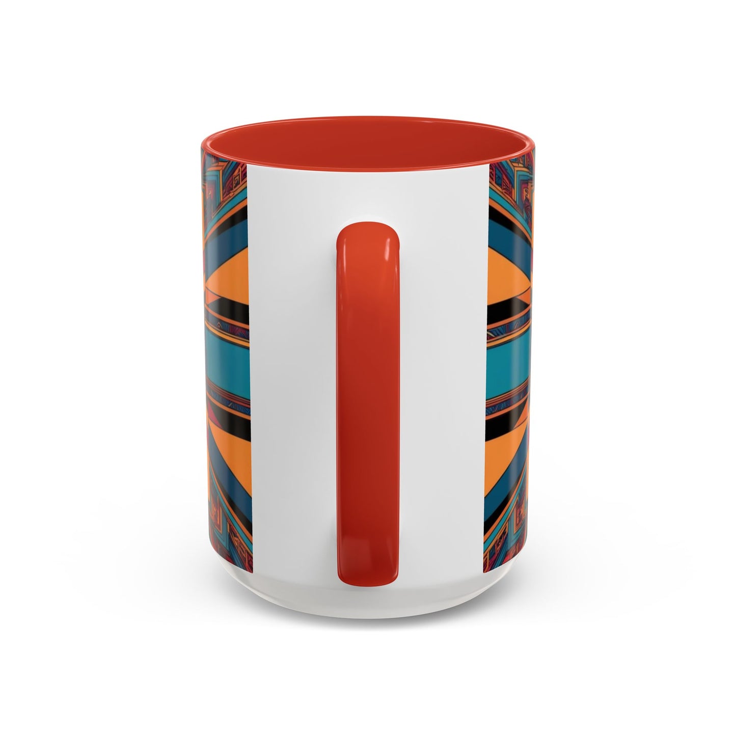Optical Illusion Accent Mug – Ceramic Coffee Cup