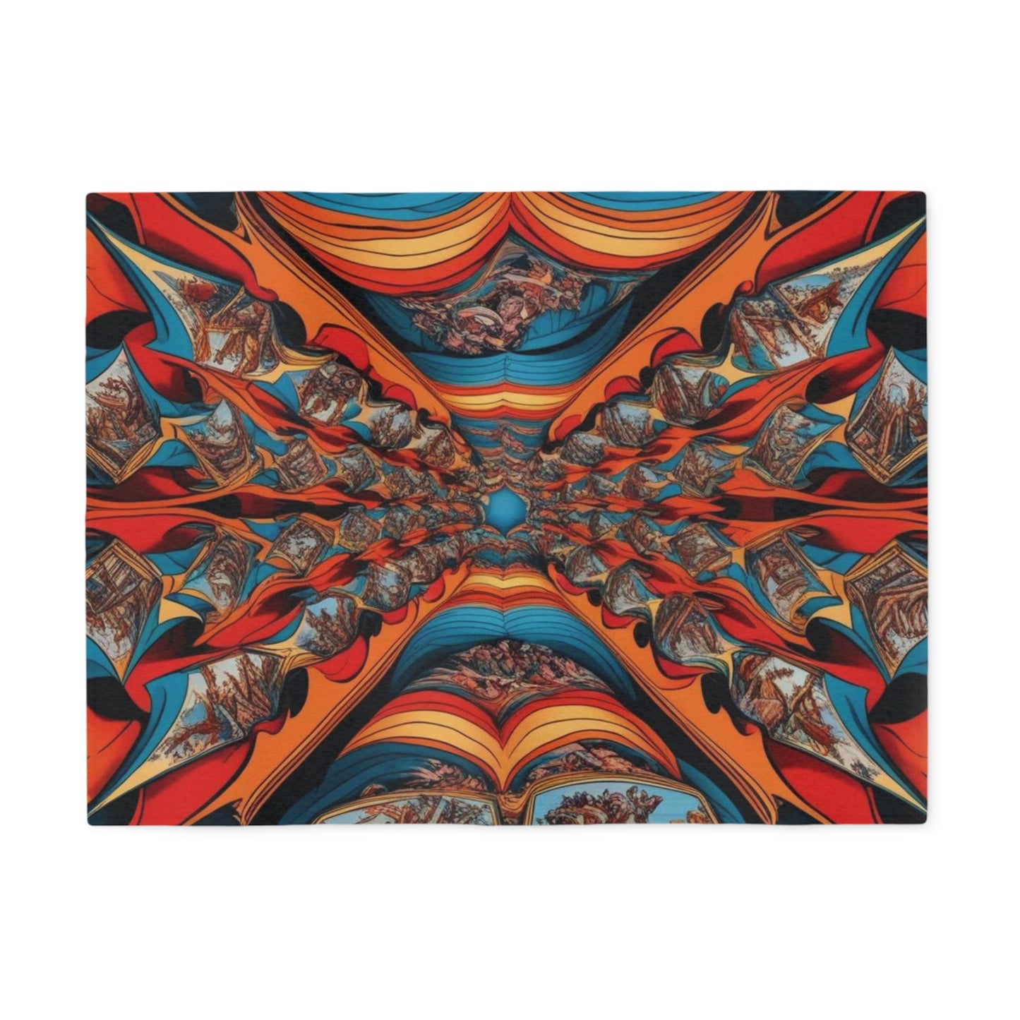 Sweat-shirt/couverture à illusion d'optique