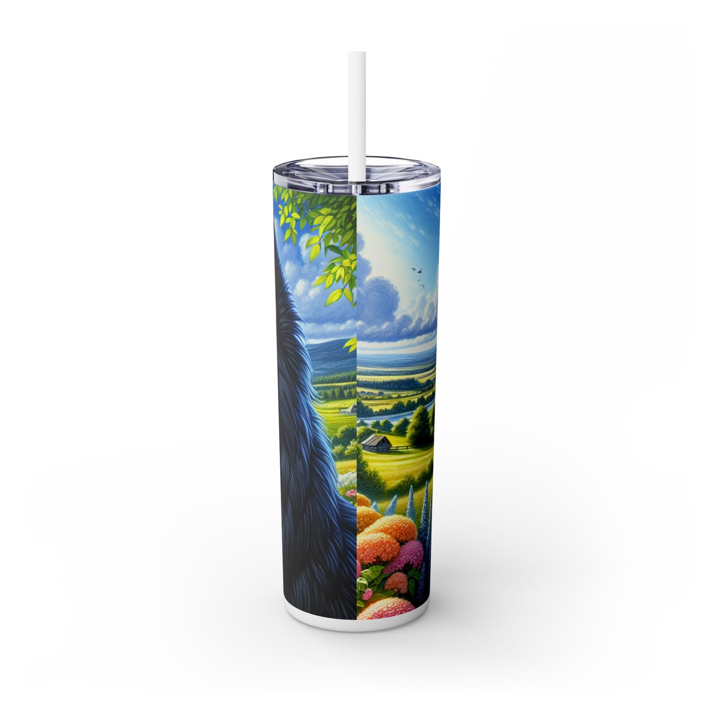 Gobelet isotherme à motif de berger croate avec paille, 59 cl