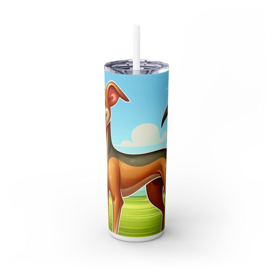 Azawakh Tumbler with Straw, 20oz