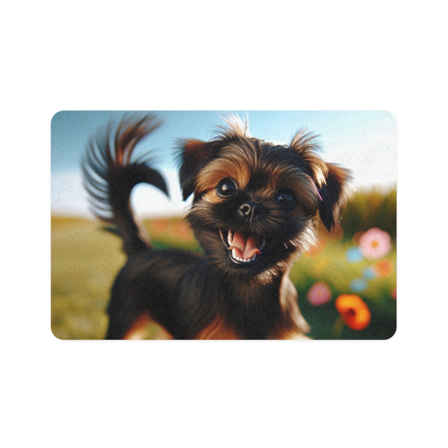 Pet Food Mat (12x18) - Griffon Bruxellois