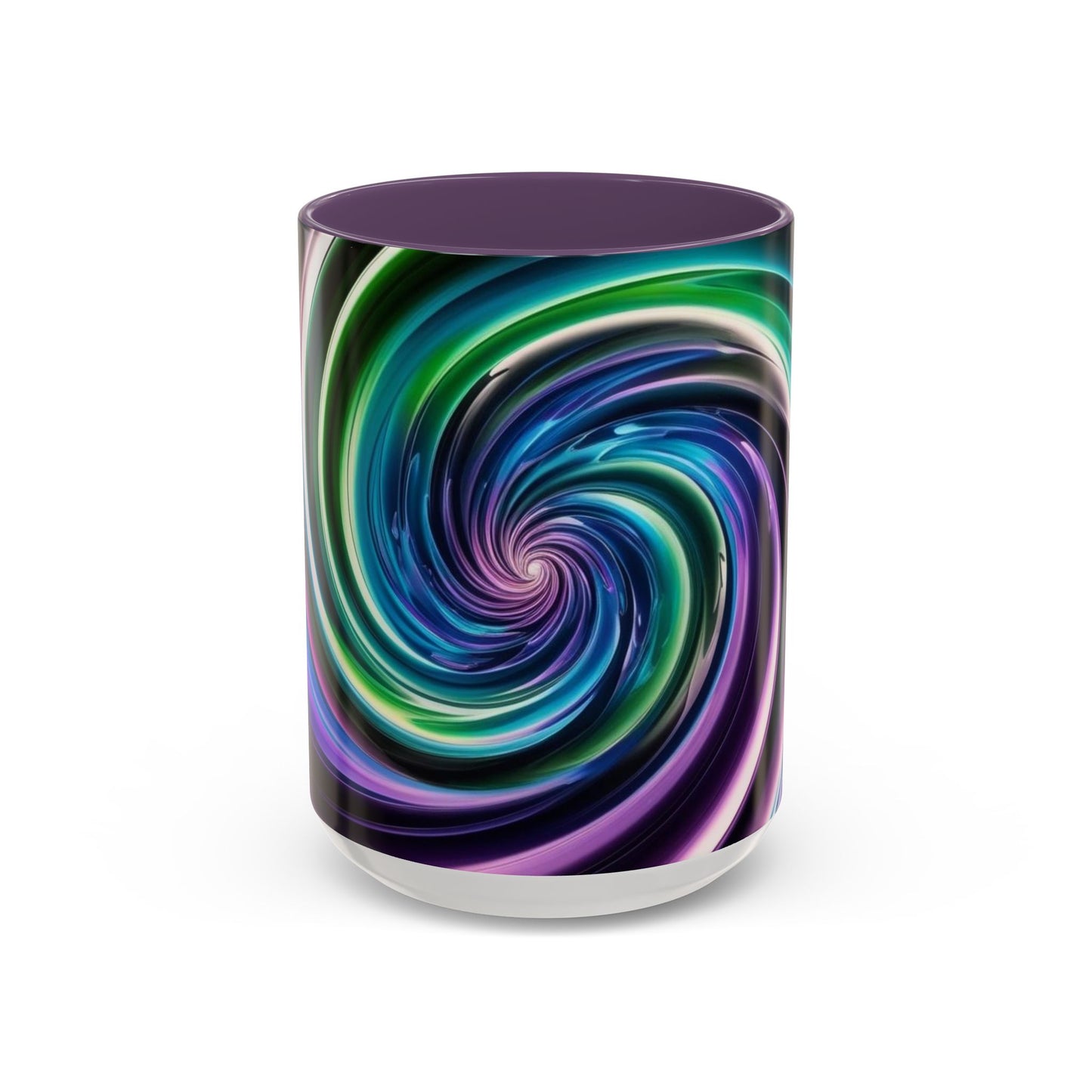 Optical Illusion Accent Mug – Ceramic Coffee Cup