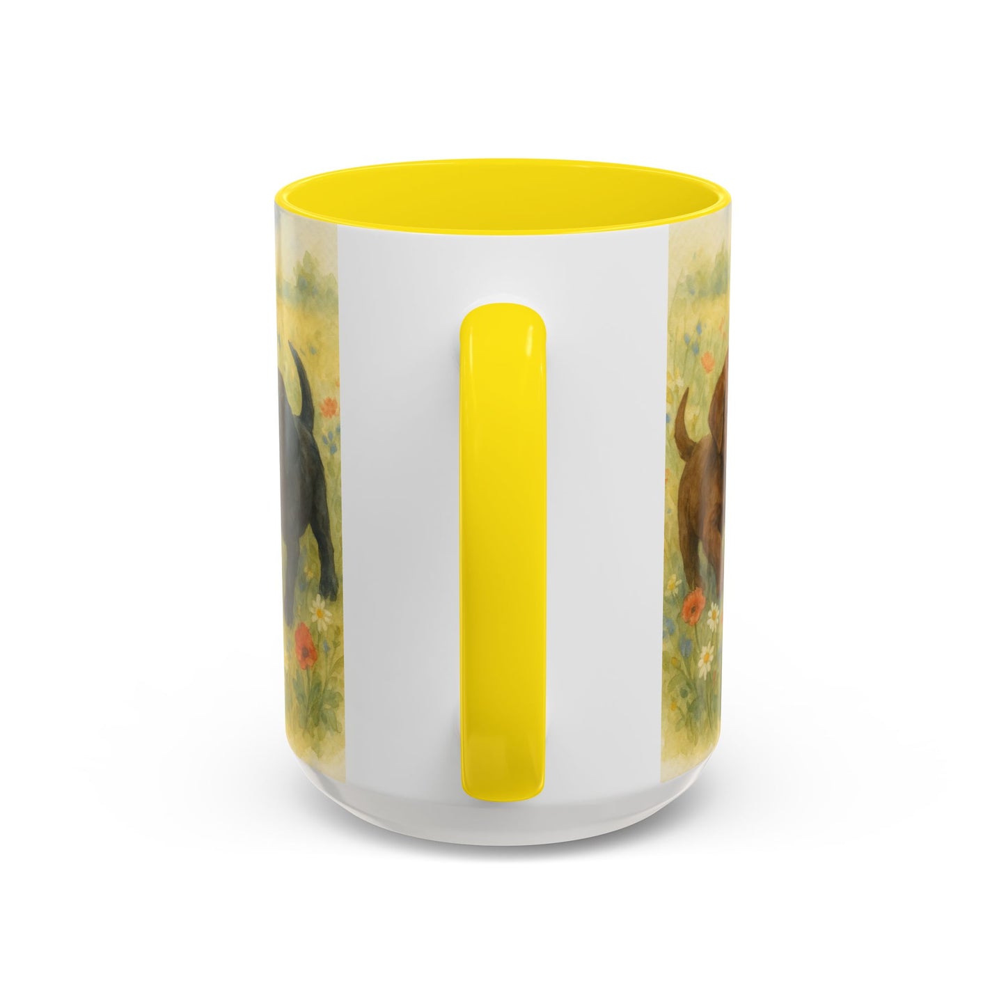 Labrador Retriever puppies Accent Mug – Ceramic Coffee Cup