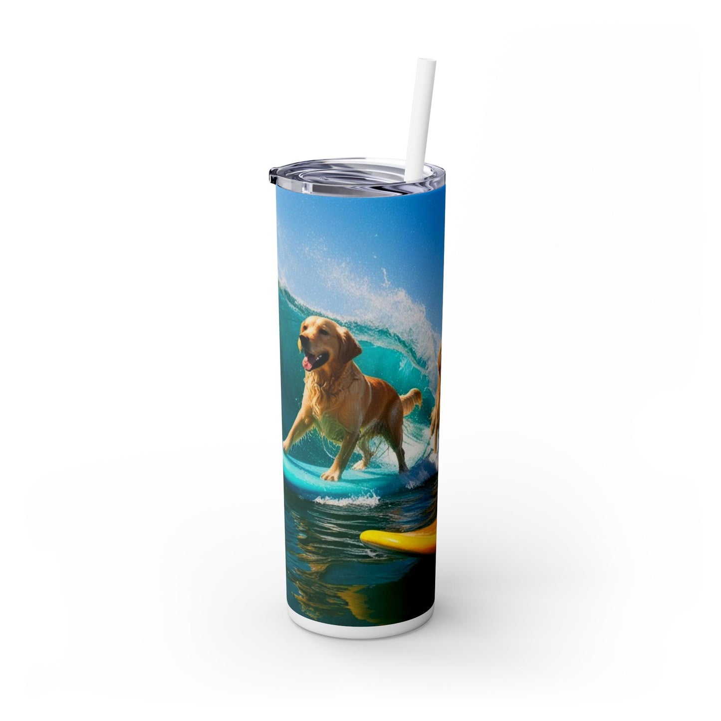 Surf Dogs Tumbler with Straw, 20oz
