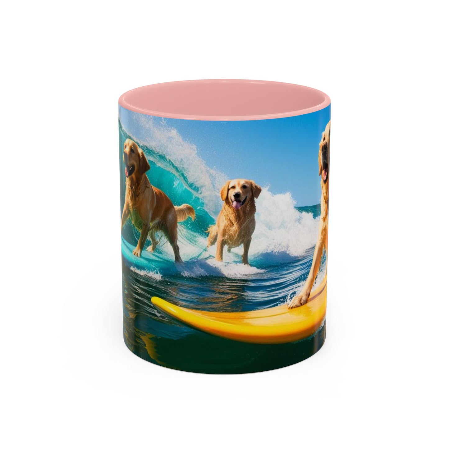 Mug à café Surf Dogs Accent - Cadeau idéal pour les amoureux des chiens
