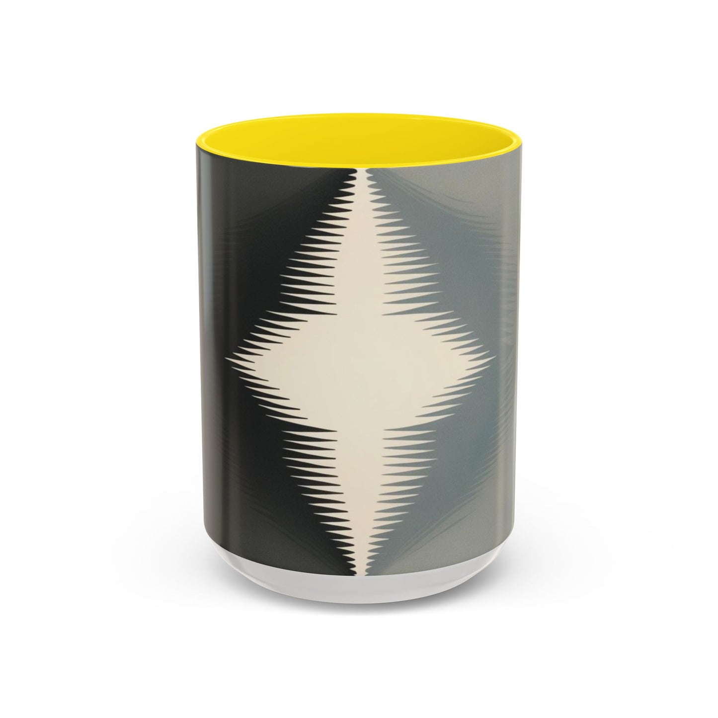 Optical Illusion Accent Mug – Ceramic Coffee Cup