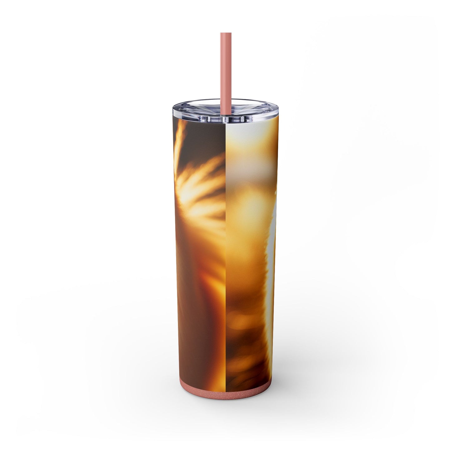 Pomeranian Skinny Tumbler with Straw, 20oz