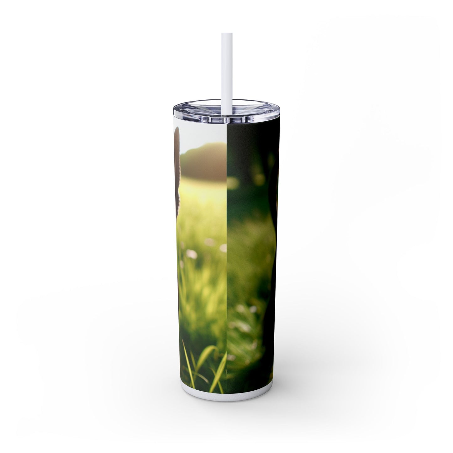 Scottish Terrier Skinny Tumbler with Straw, 20oz