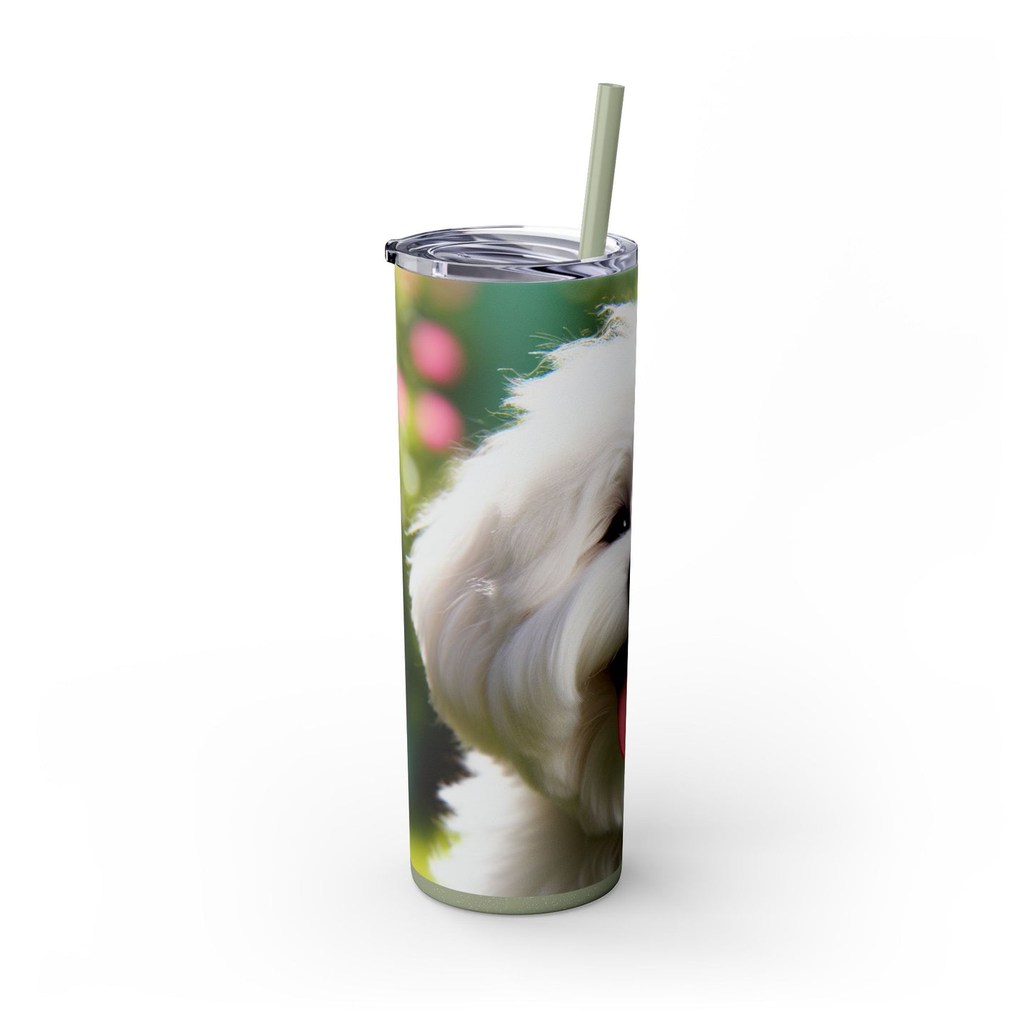 Skinny Tumbler with Straw – 20 oz Stainless Steel Cup