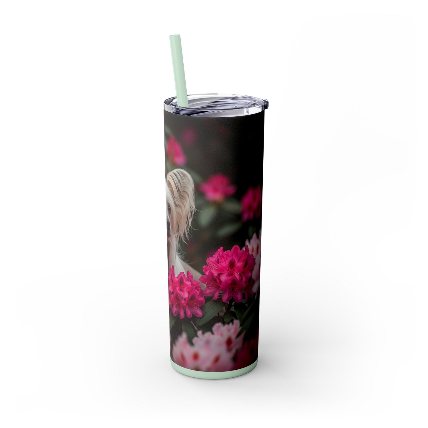 Skinny Tumbler with Straw – 20 oz Stainless Steel Cup