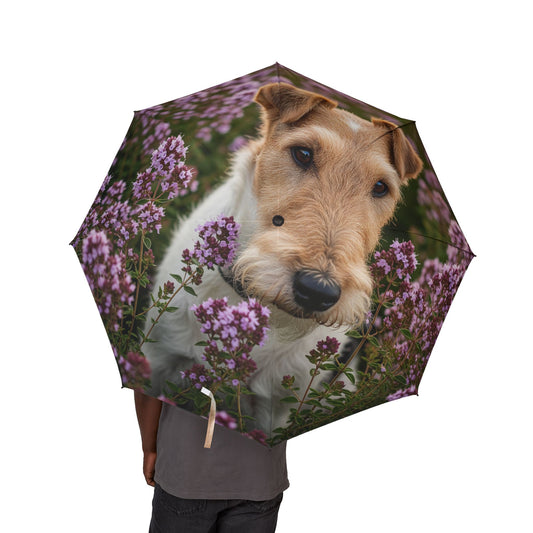 Fox Terrier Semi-Automatic Foldable Umbrella