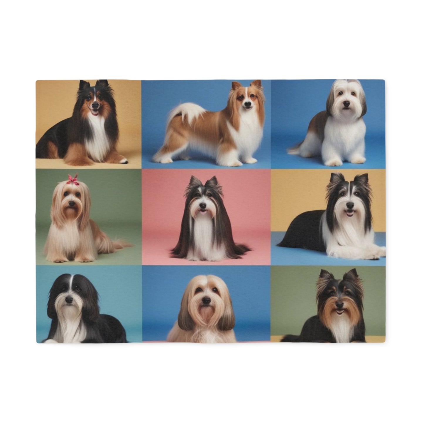 Pastel Dogs Sweatshirt Blanket
