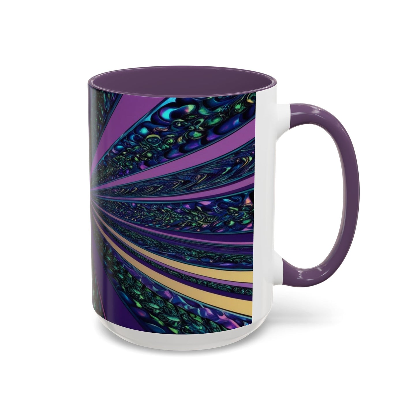 Optical Illusion Accent Mug – Ceramic Coffee Cup