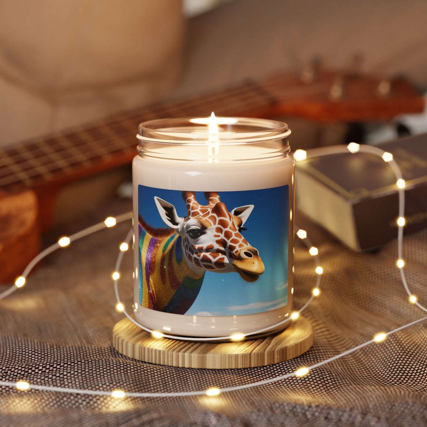 Rainbow Giraffe- Scented Soy Candle, 9oz