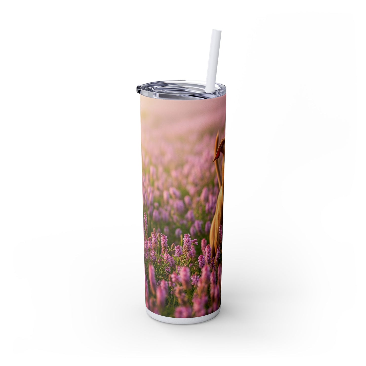 Skinny Tumbler with Straw – 20 oz Stainless Steel Cup