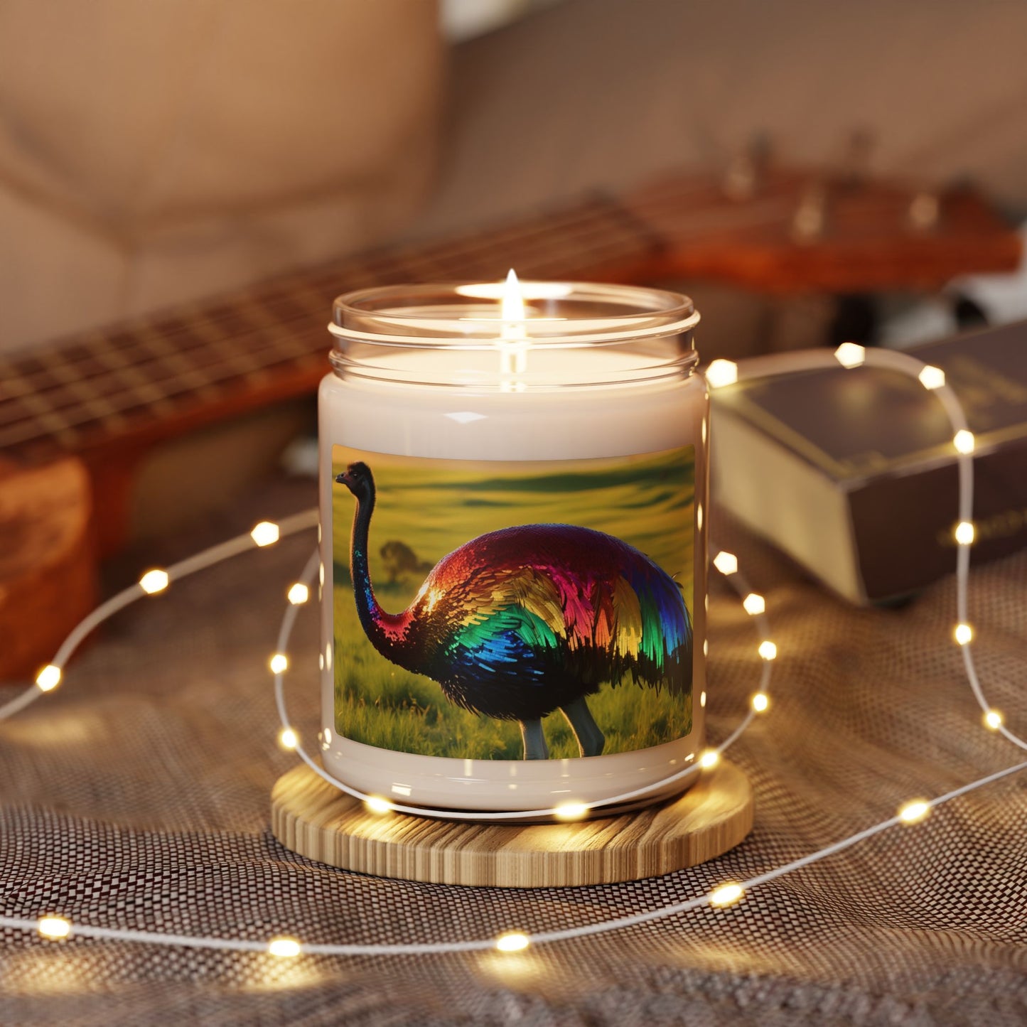 Rainbow Emu- Scented Soy Candle, 9oz