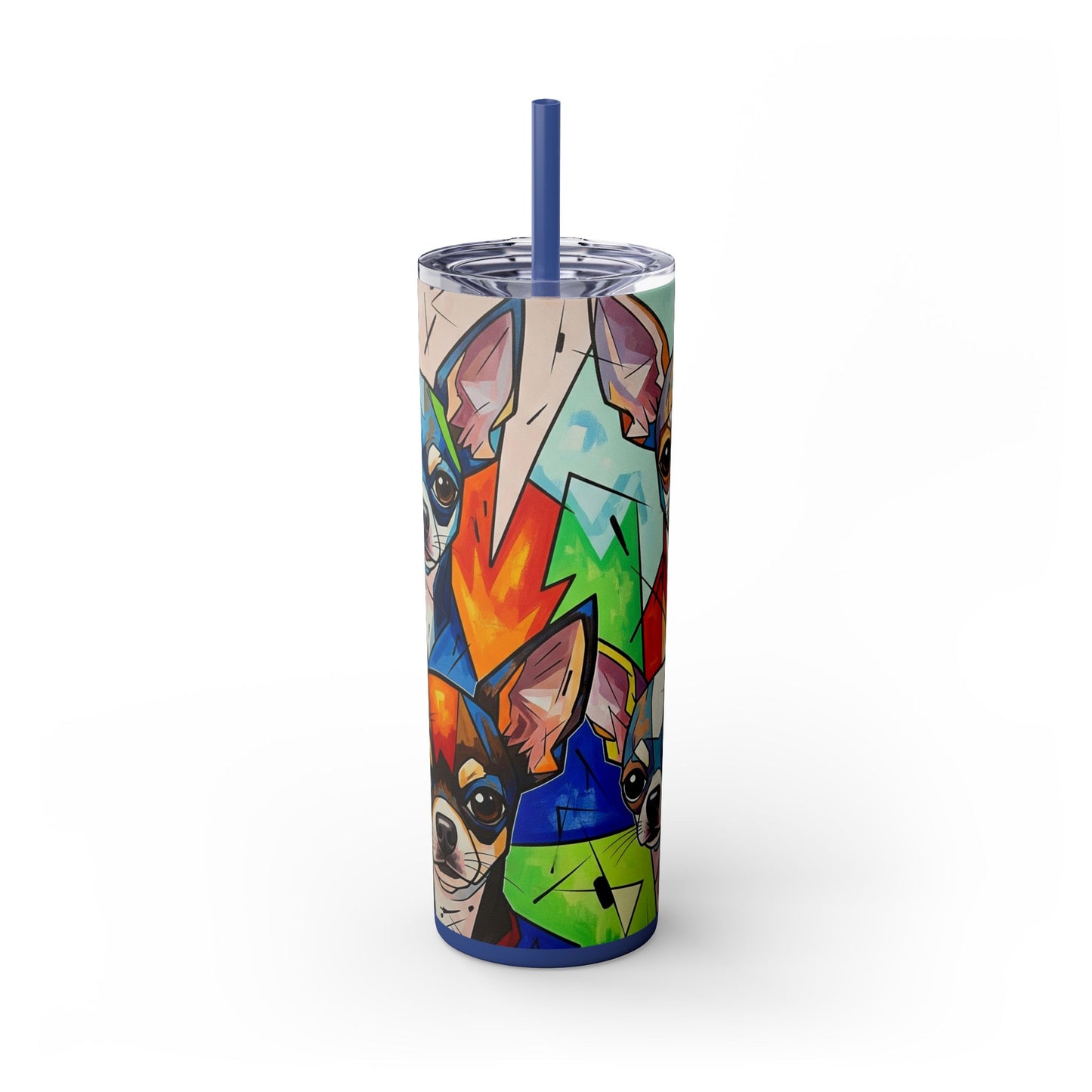 Skinny Tumbler with Straw – 20 oz Stainless Steel Cup