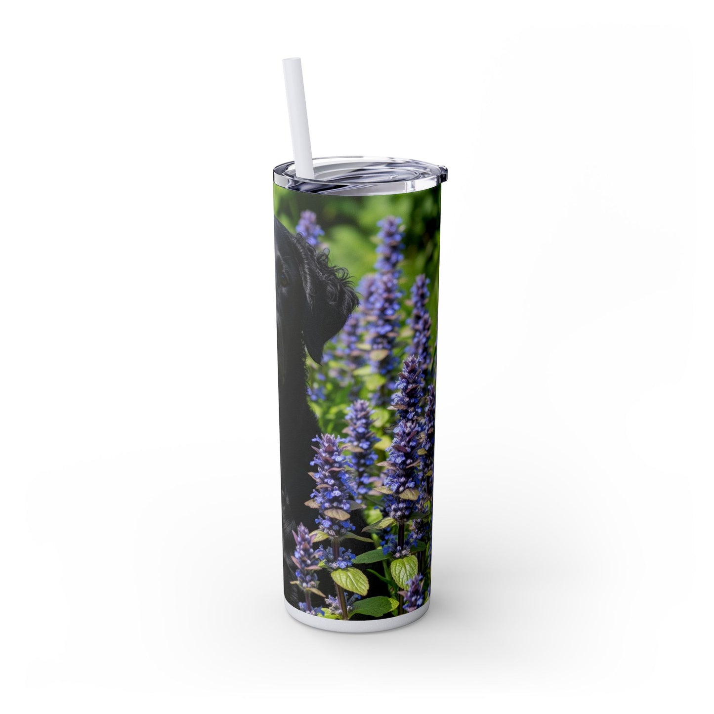Gobelet isotherme à paille en forme de retriever à poil frisé, 590 ml