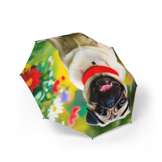 Pug Semi-Automatic Foldable Umbrella