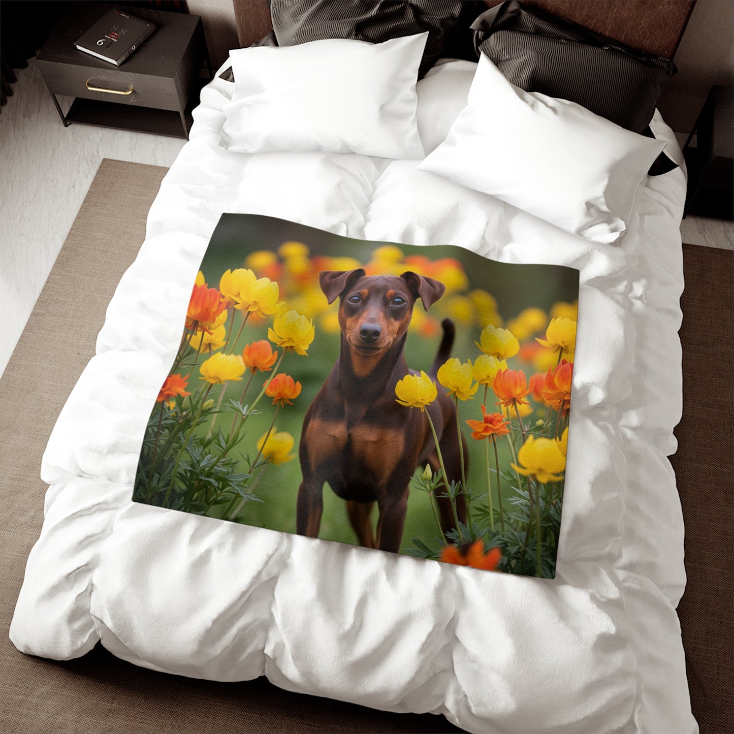 Miniature Pinscher Sweatshirt Blanket