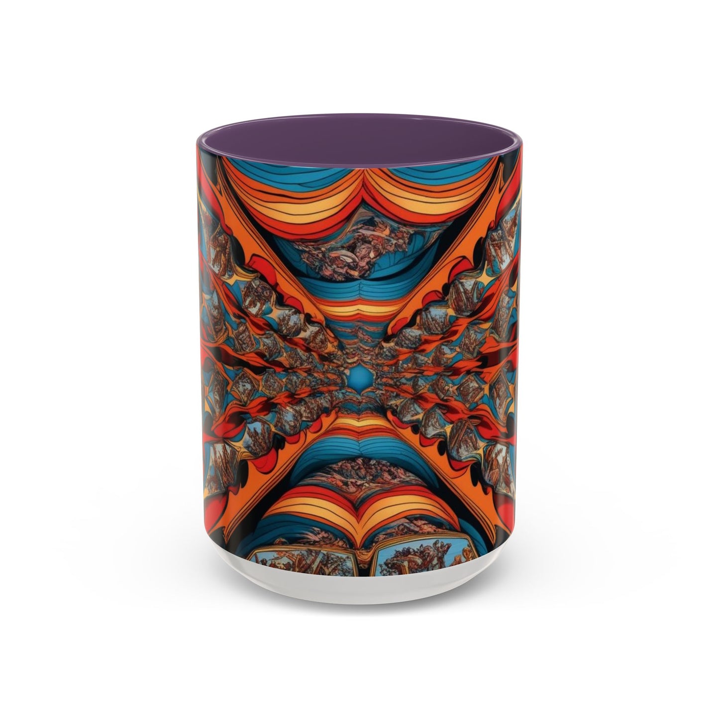 Optical Illusion Accent Mug – Ceramic Coffee Cup