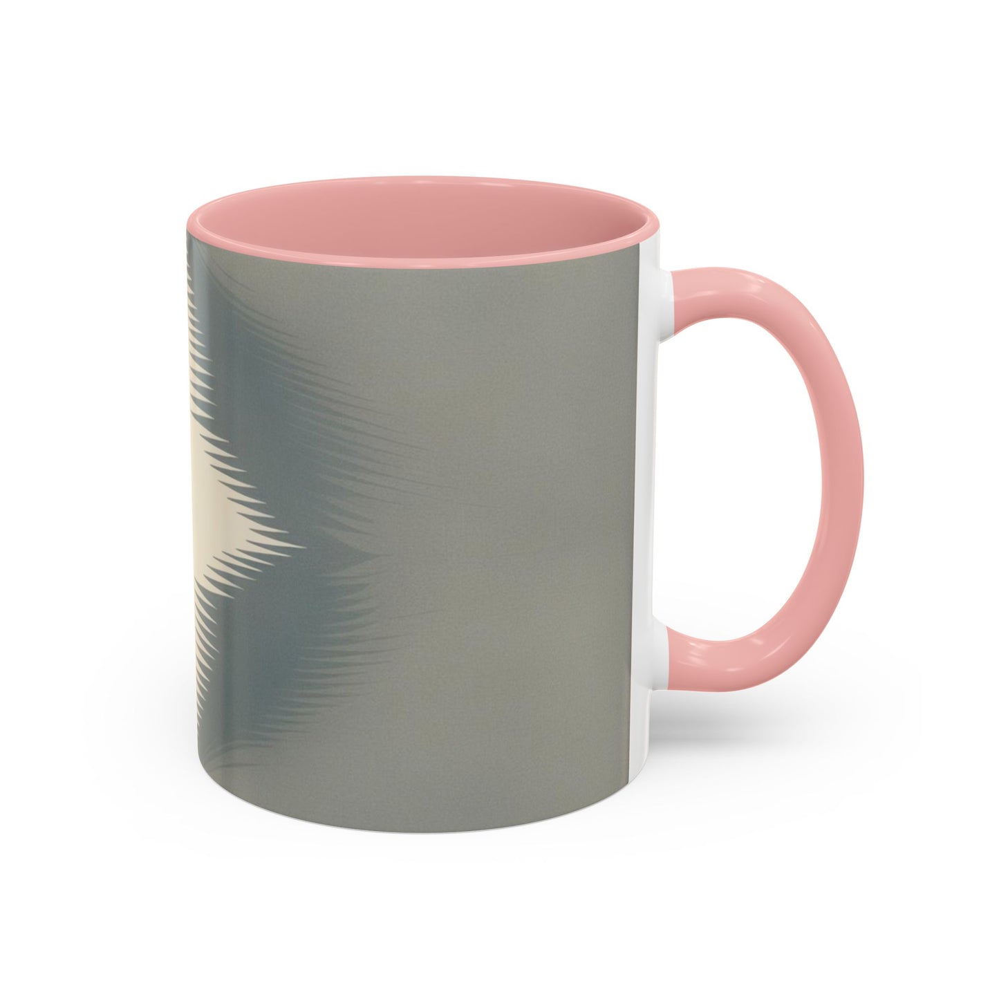 Optical Illusion Accent Mug – Ceramic Coffee Cup