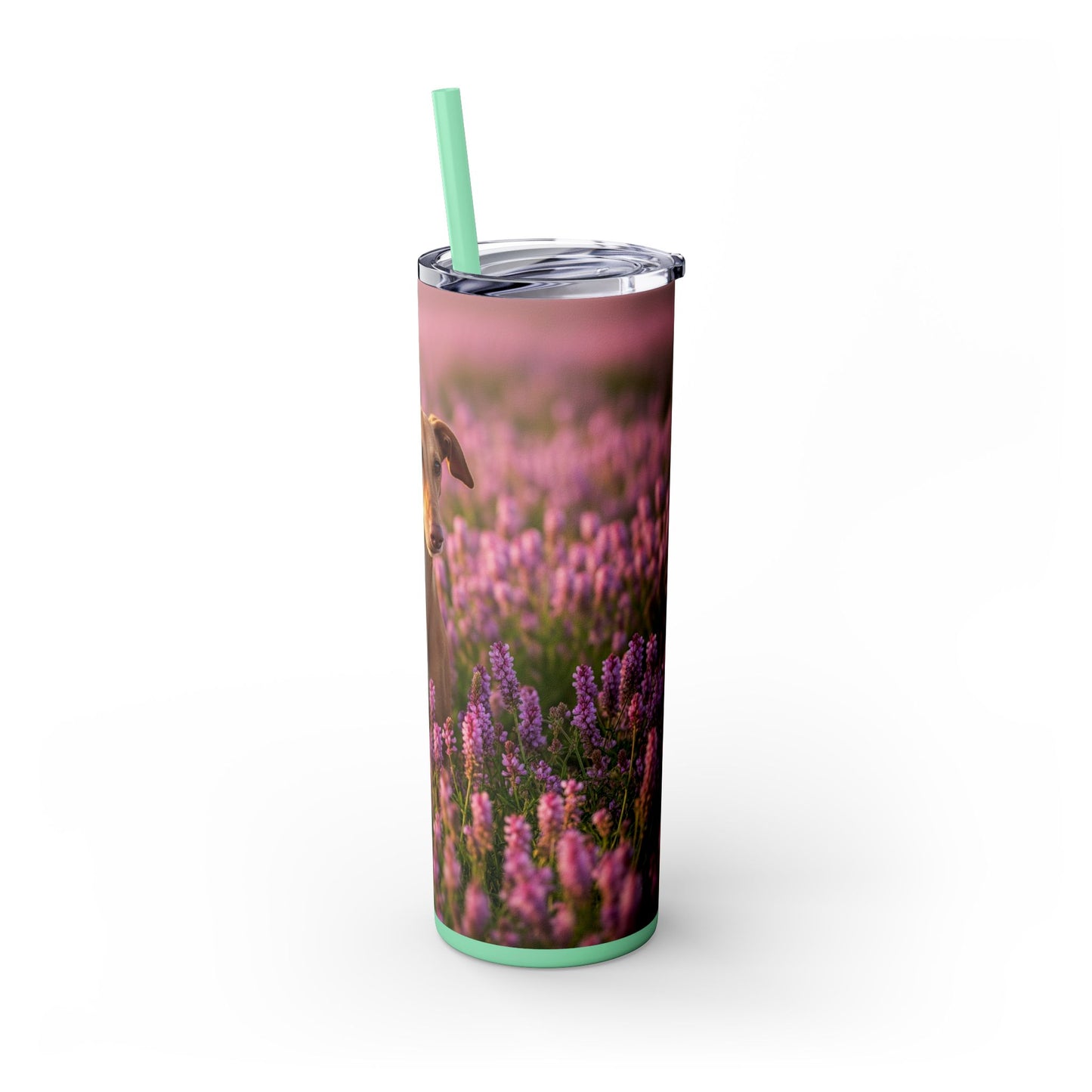 Skinny Tumbler with Straw – 20 oz Stainless Steel Cup