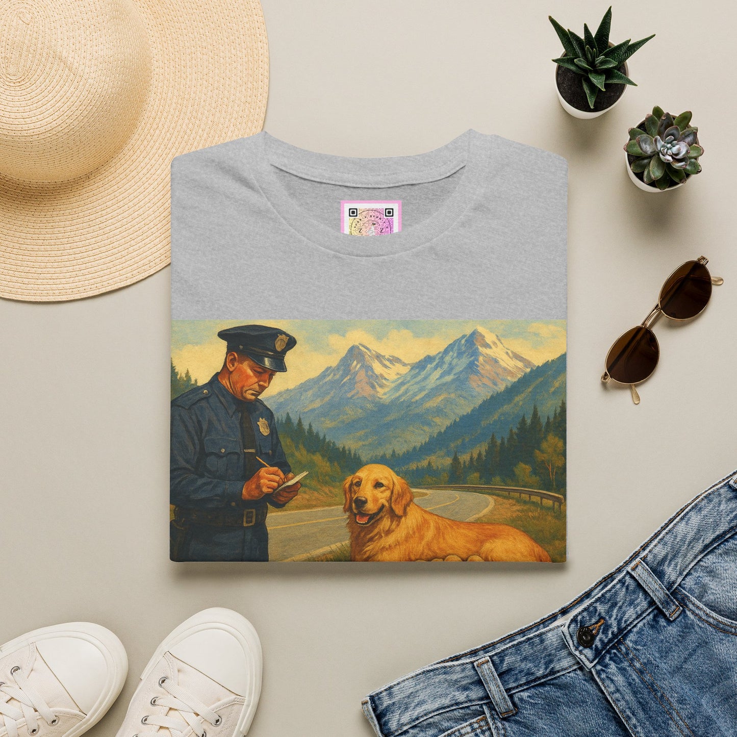 "Arrested for Littering" Retro Tee Shirt