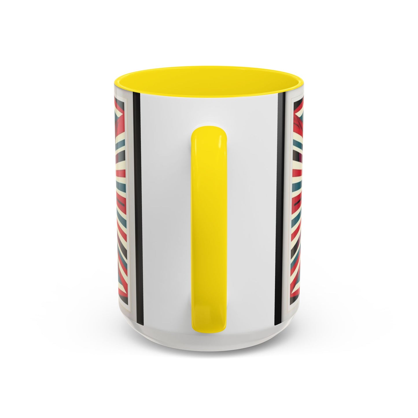 Optical Illusion Accent Mug – Ceramic Coffee Cup