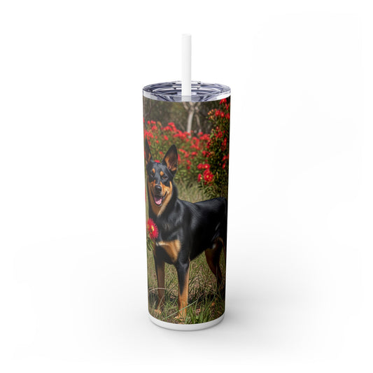 Australian Kelpie Tumbler with Straw, 20oz